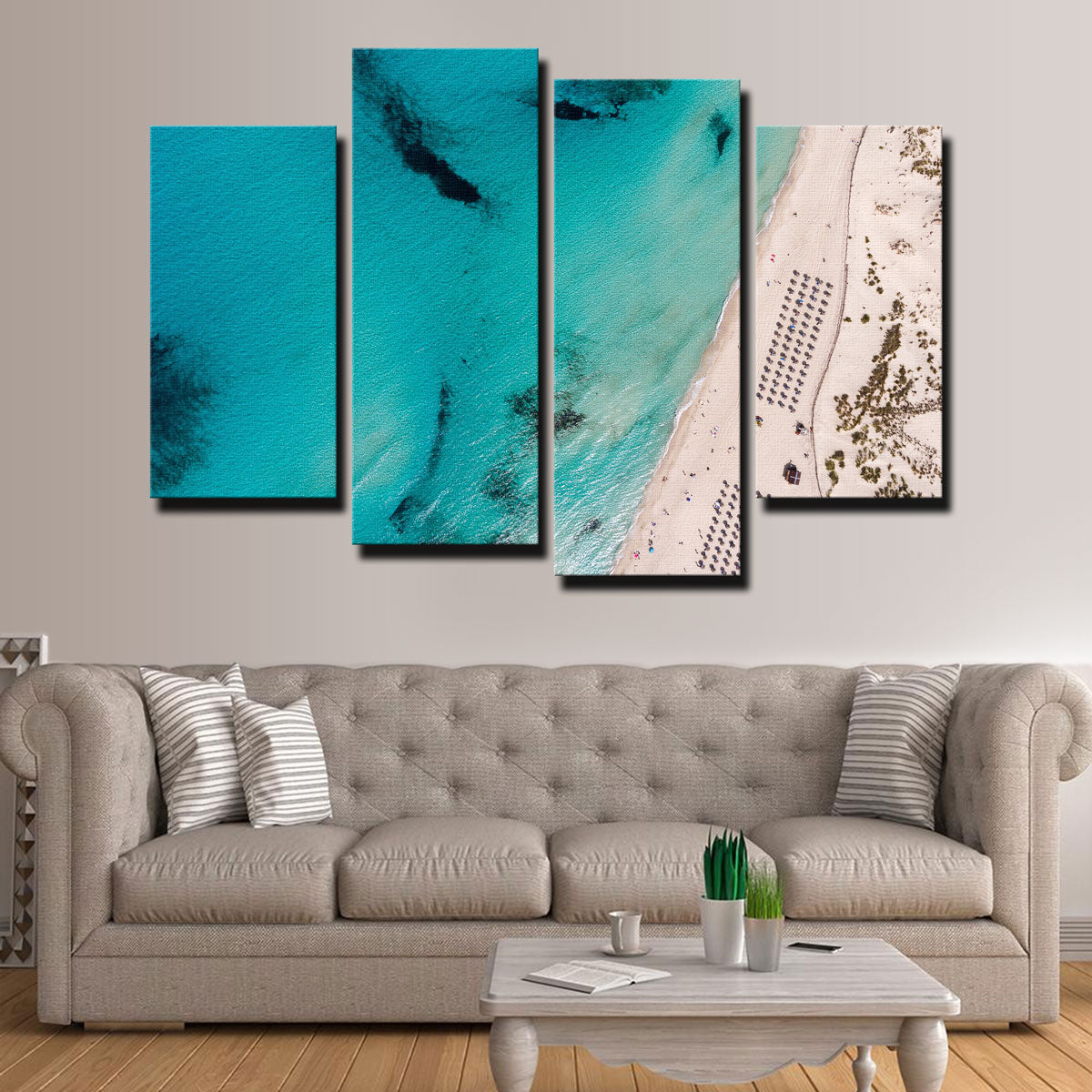 Umbrella Beach Wall Art