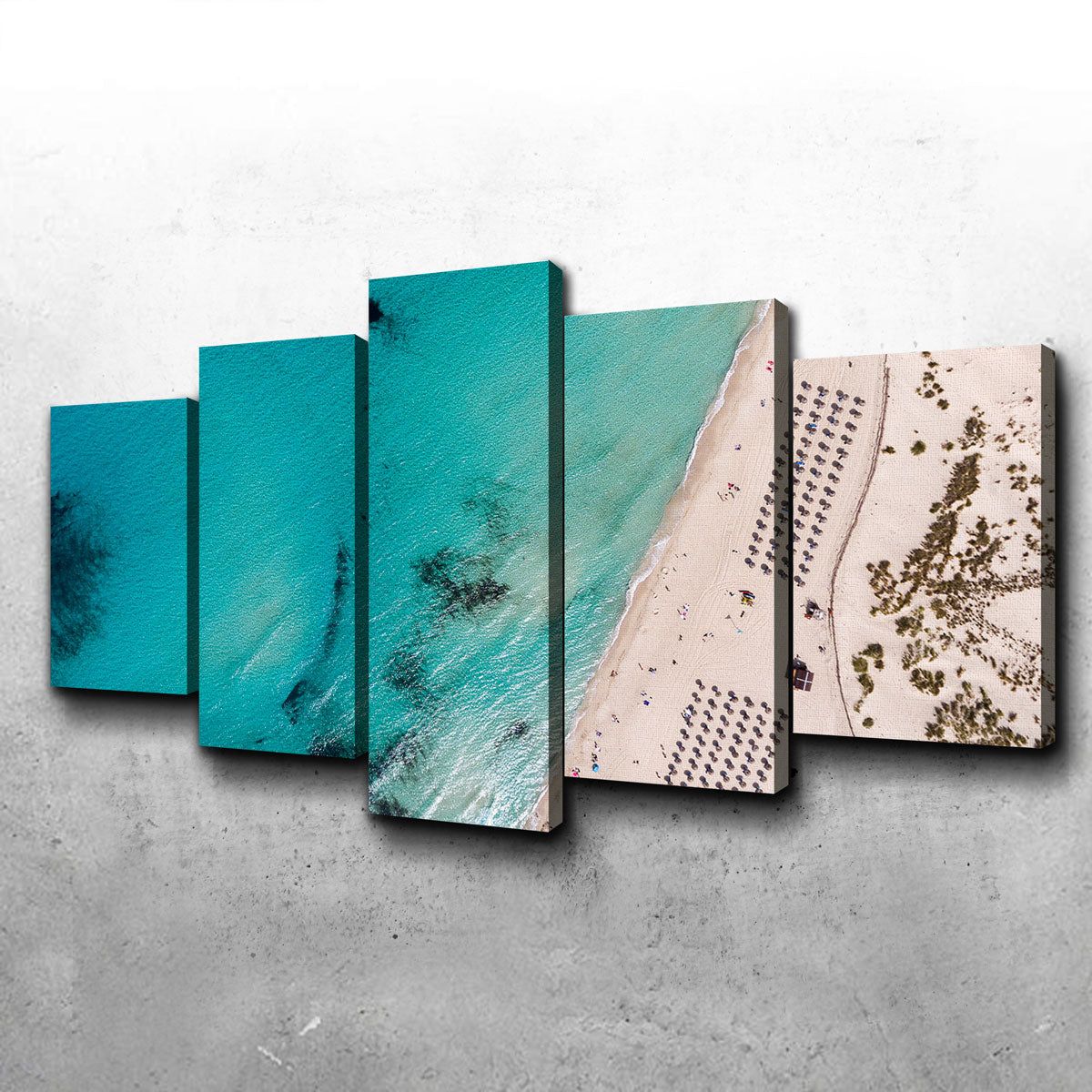 Umbrella Beach Wall Art