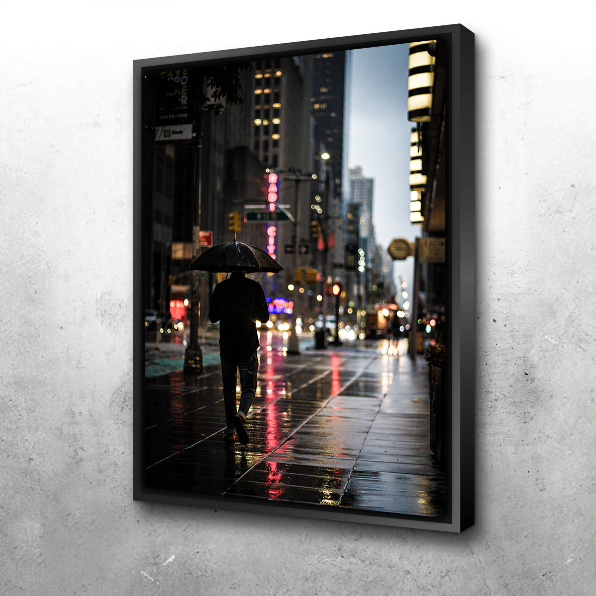 Umbrella Weather in NYC Wall Art