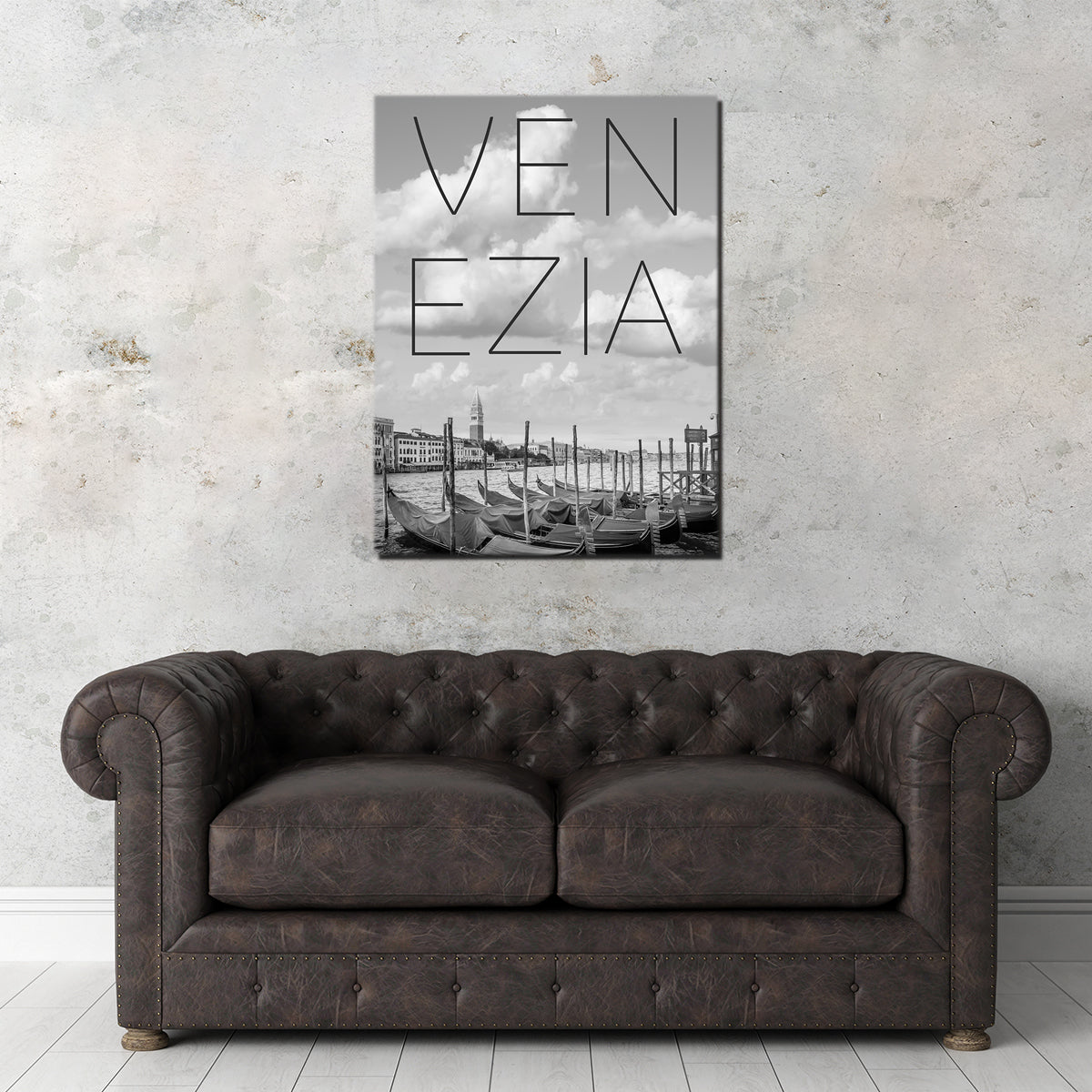 Venice Grand Canal and St Mark’s Campanile Text