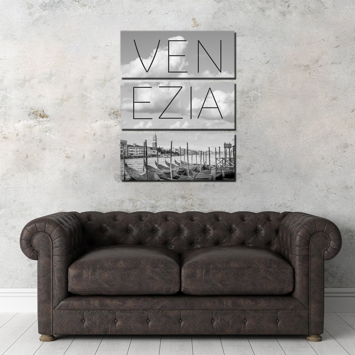 Venice Grand Canal and St Mark’s Campanile Text Wall Art