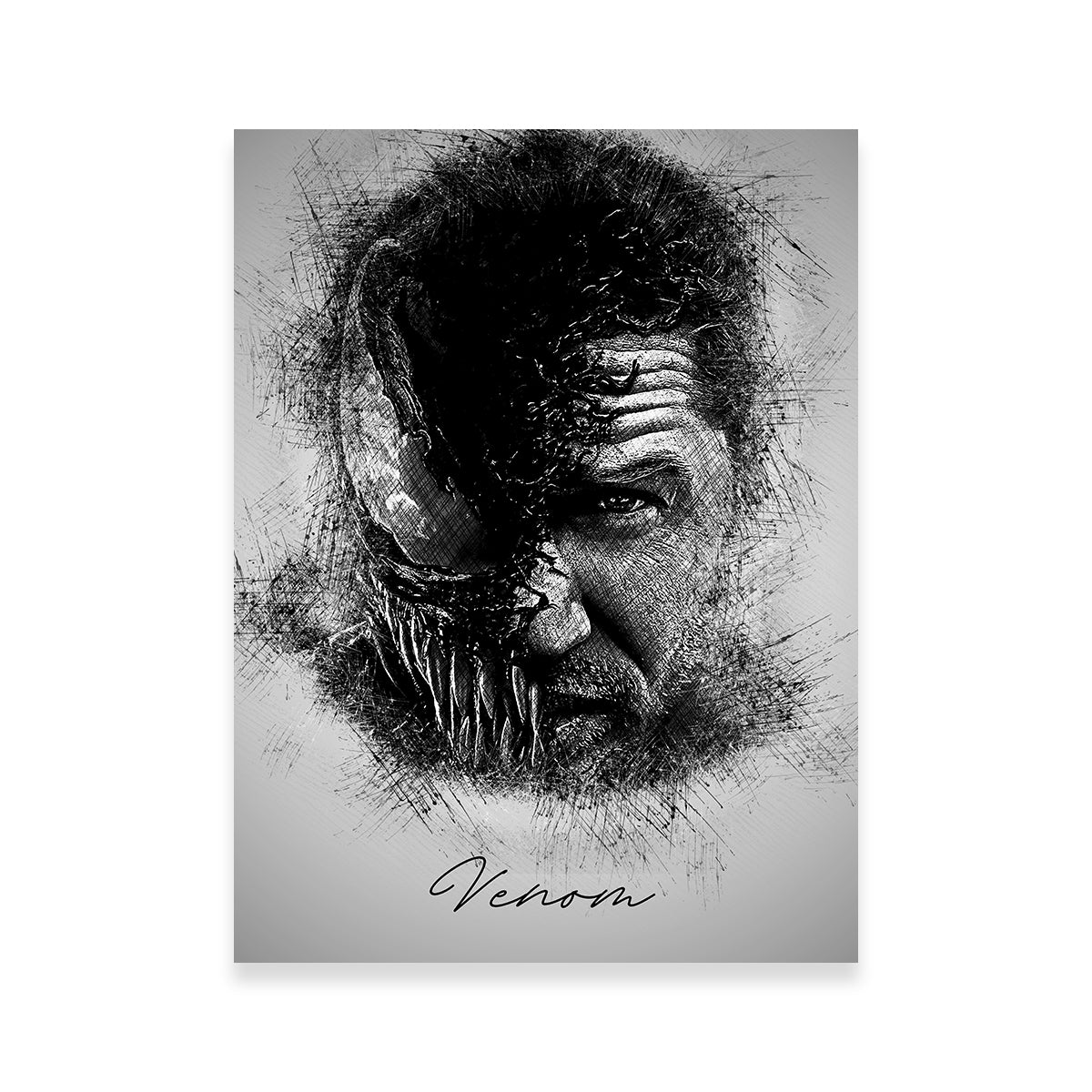 Venom Sketch Wall Art