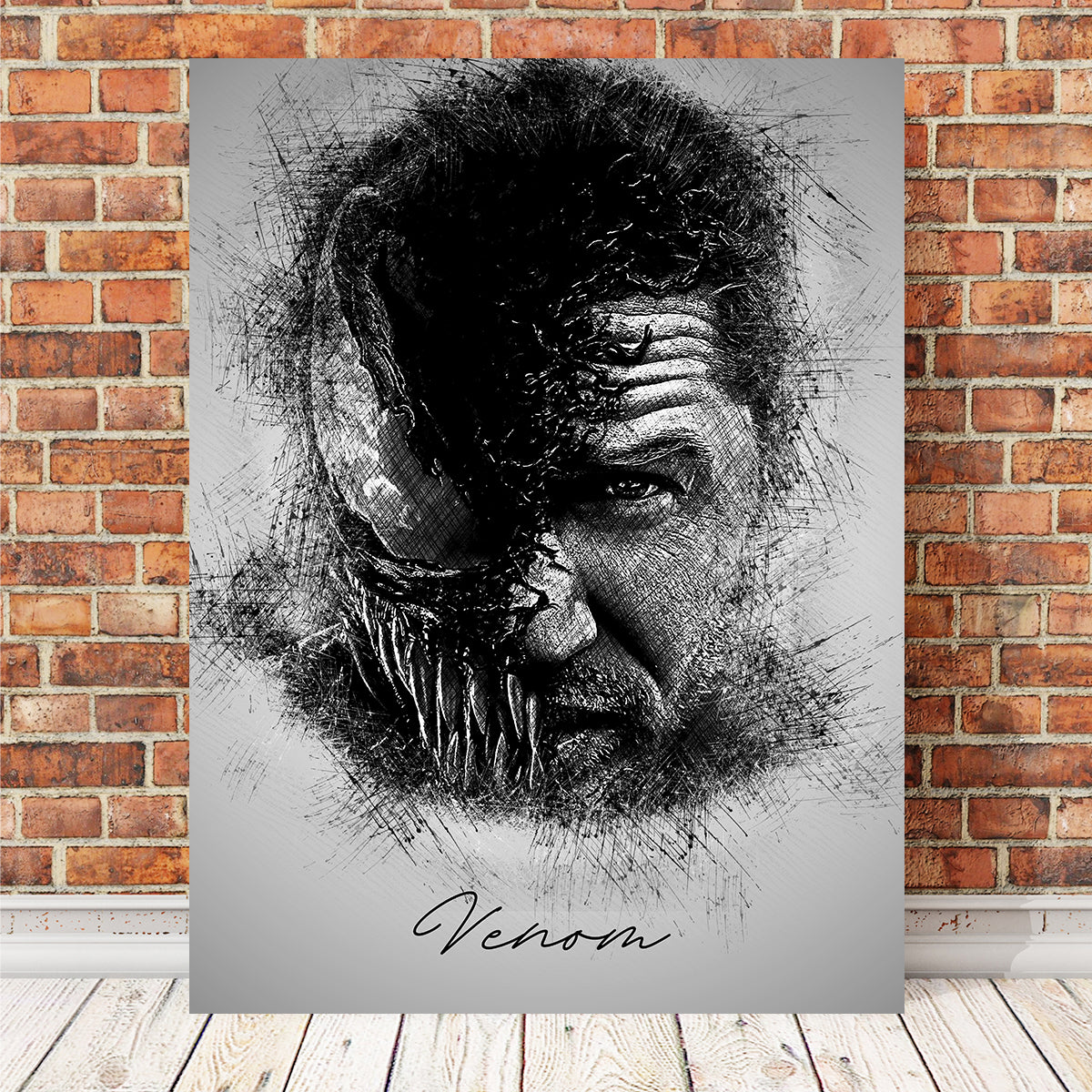 Venom Sketch Wall Art