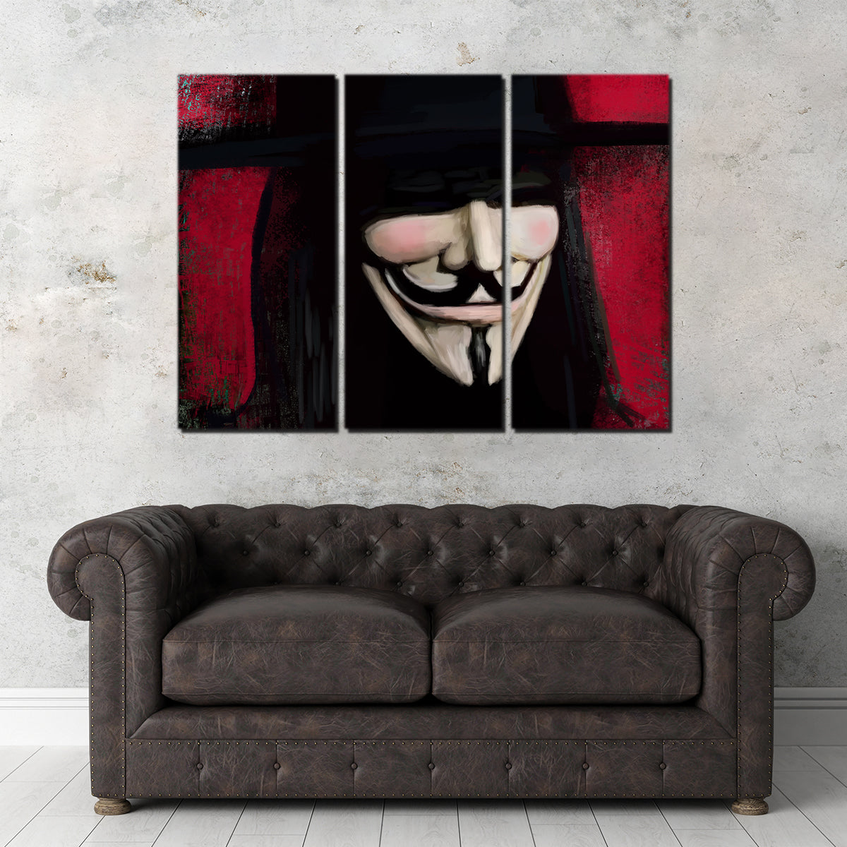 V Close Up Wall Art