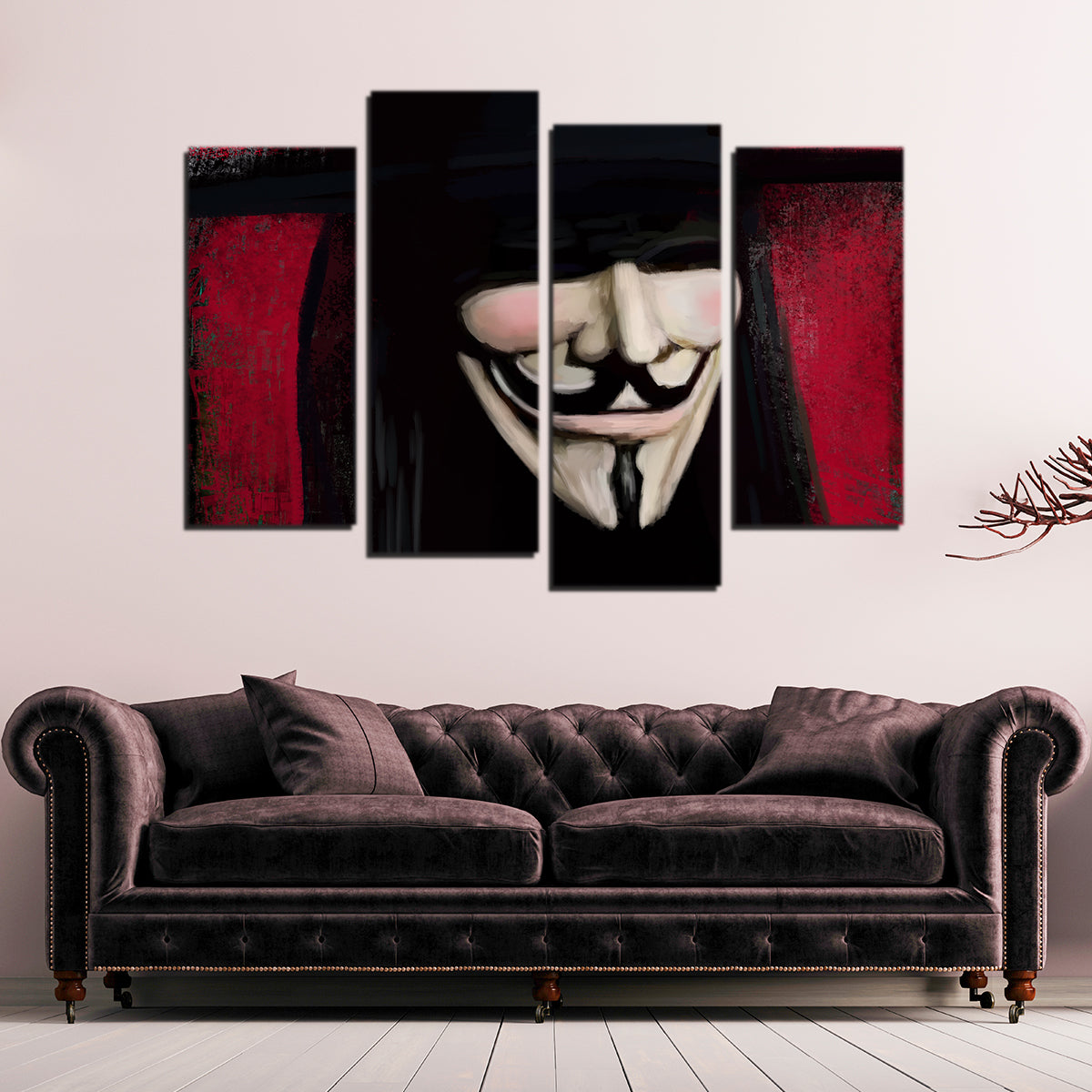 V Close Up Wall Art