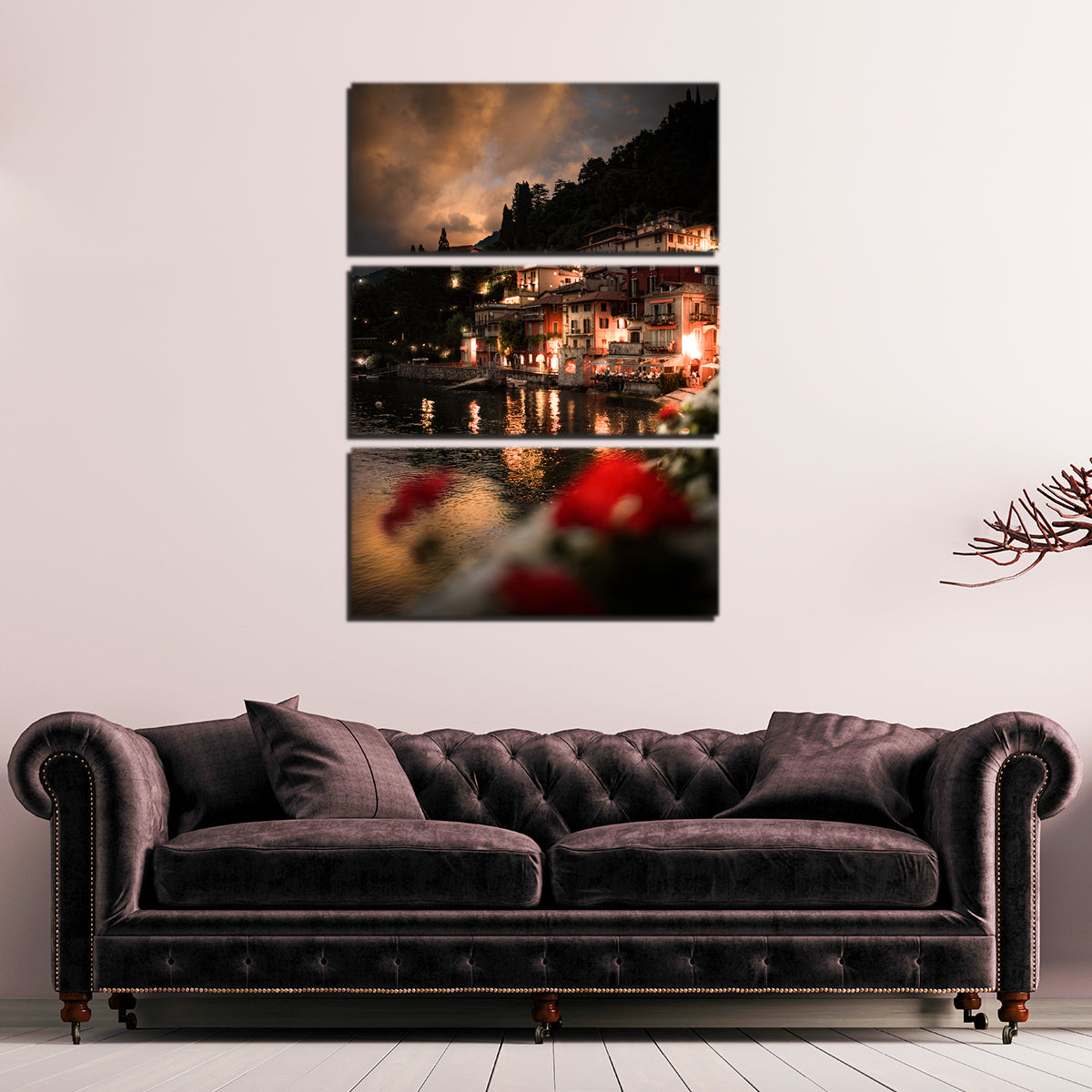 Varenna at Night Wall Art