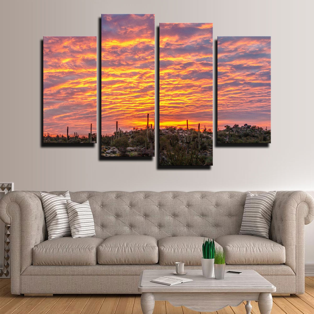 Vibrant Arizona Desert Sunrise Wall Art