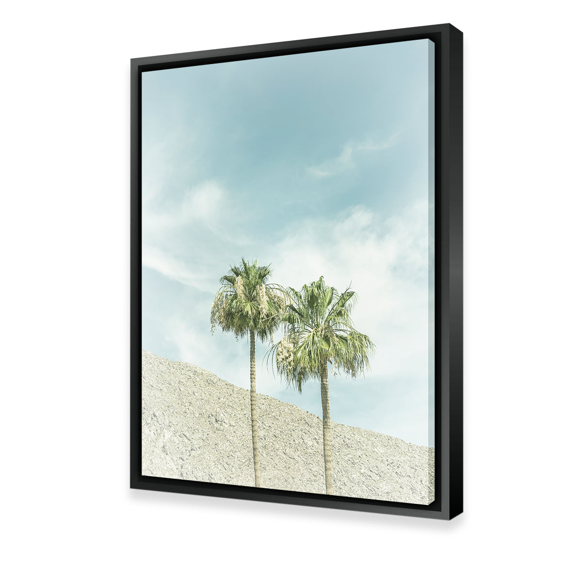 Vintage Palm Trees in the Desert Wall Art