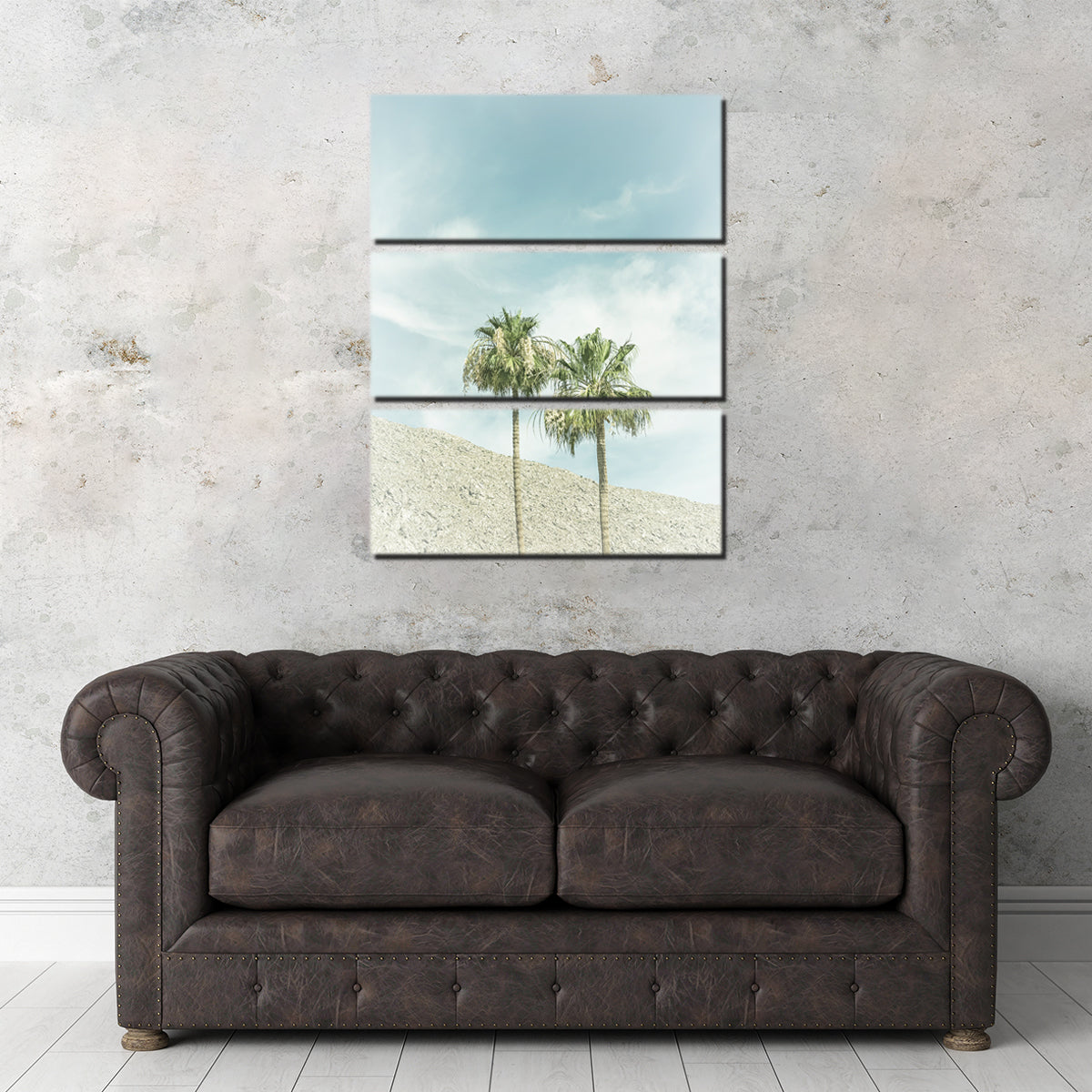 Vintage Palm Trees in the Desert Wall Art