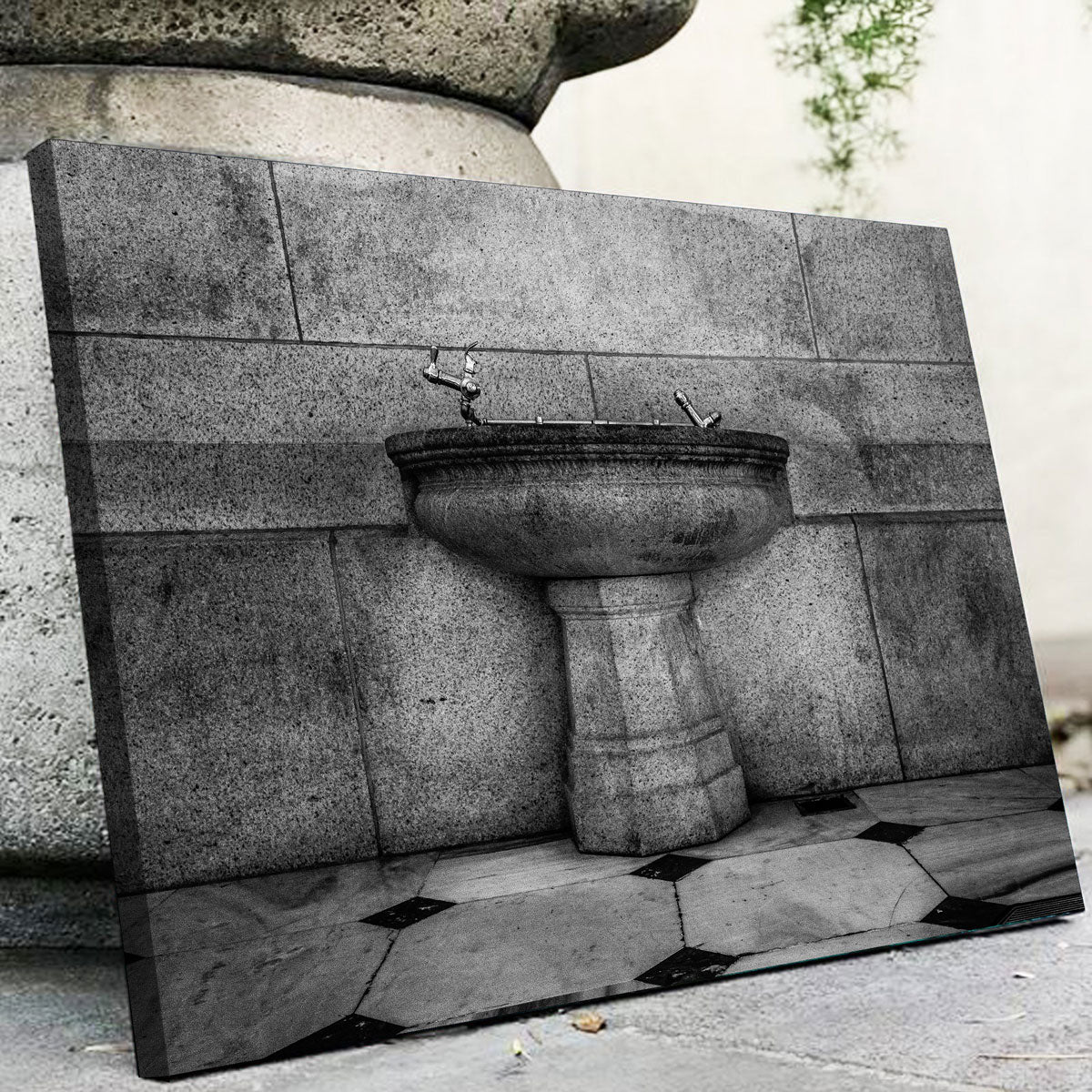 Vintage Fountain Wall Art