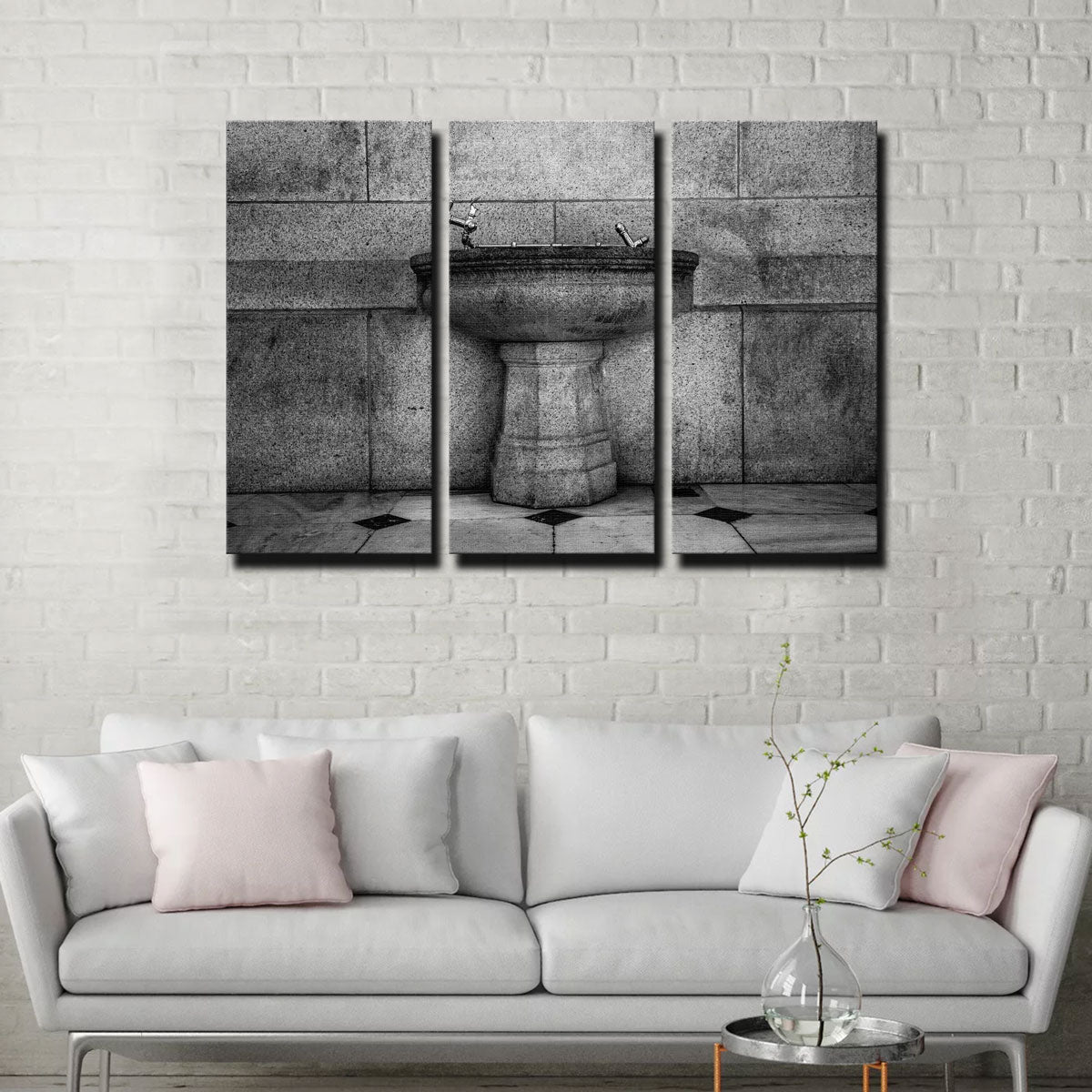 Vintage Fountain Wall Art