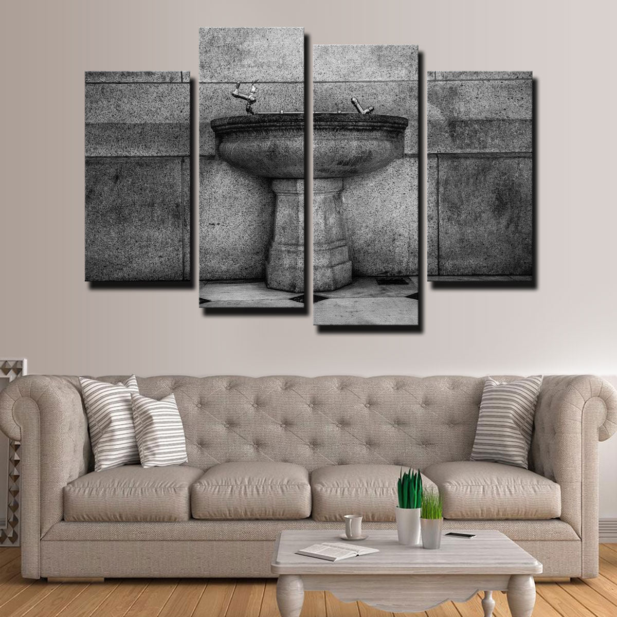 Vintage Fountain Wall Art