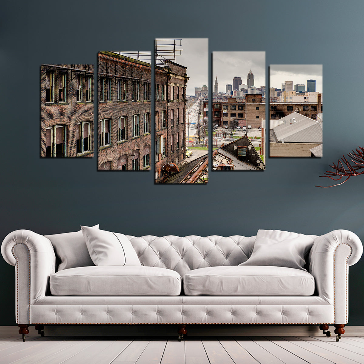 Warner & Swasey Overlooking Cleveland Wall Art