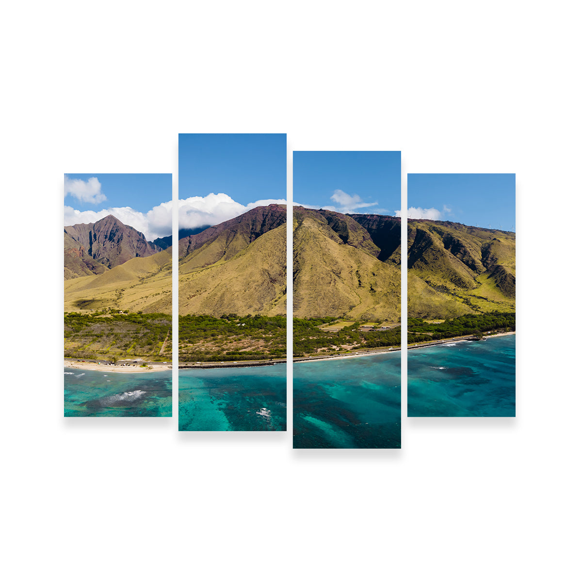 West Maui Aerial Wall Art