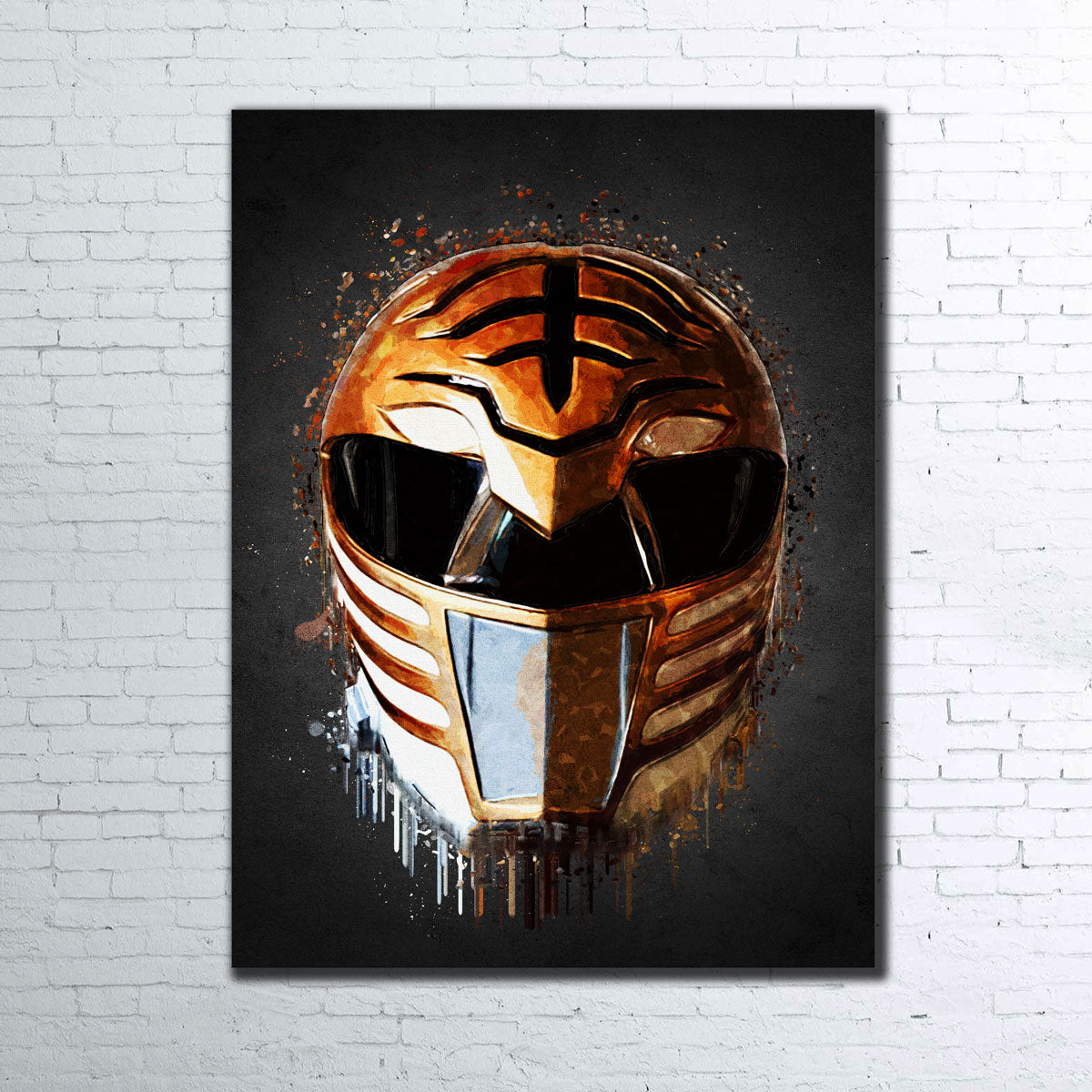 White Ranger Portrait Wall Art
