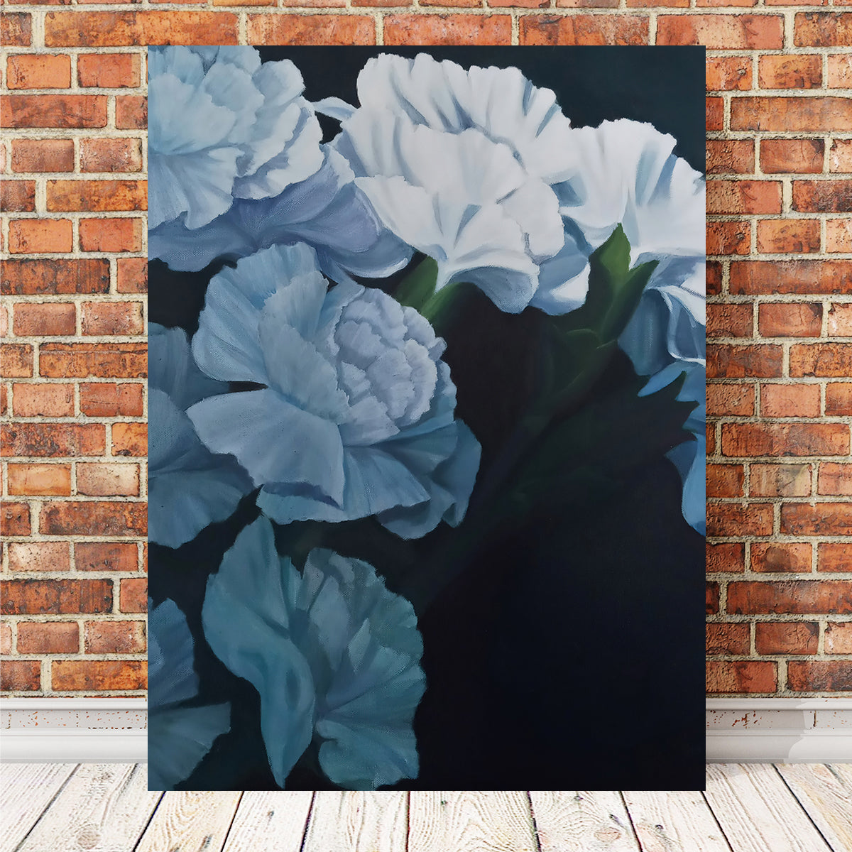 White Carnations Wall Art