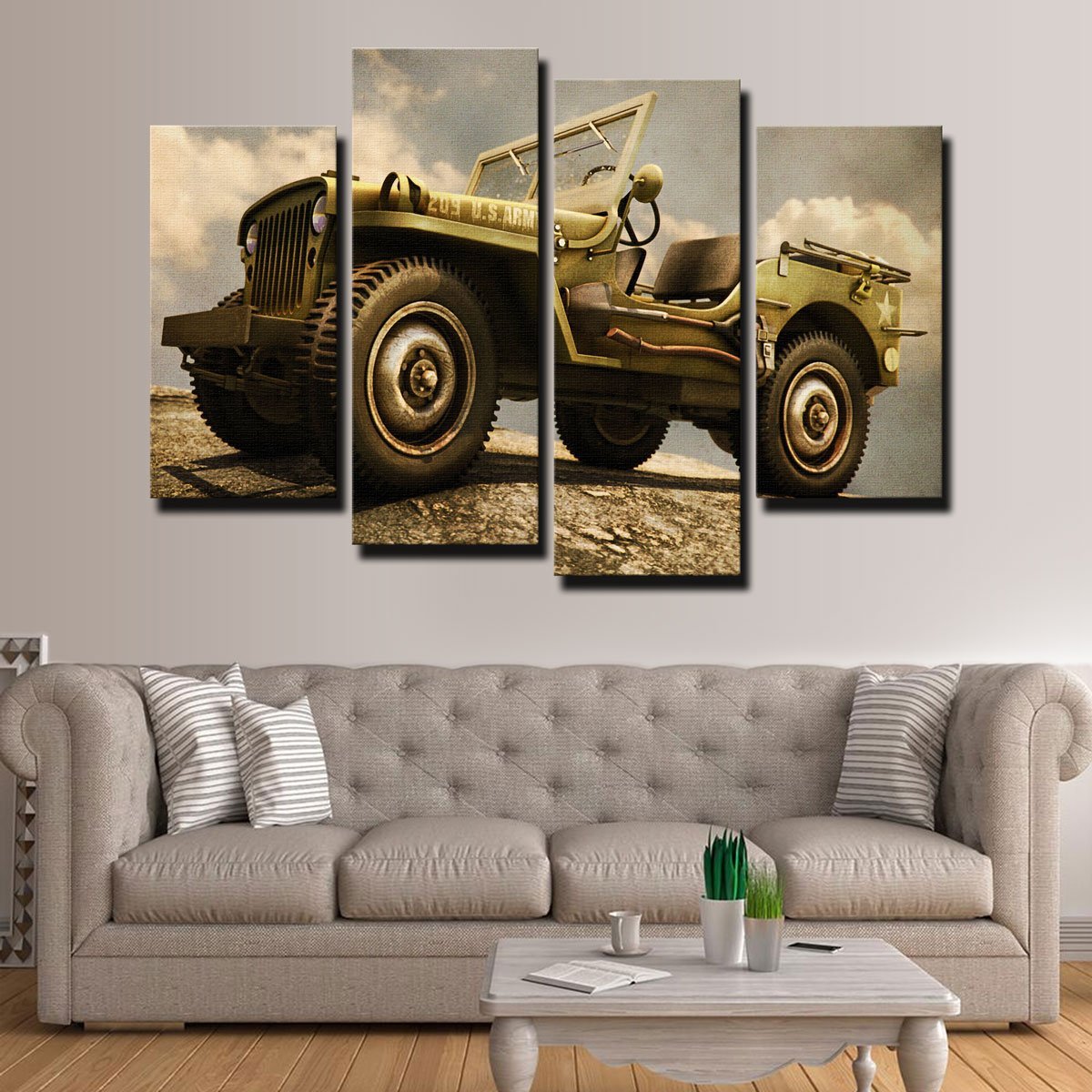Willys Military Jeep Canvas Set