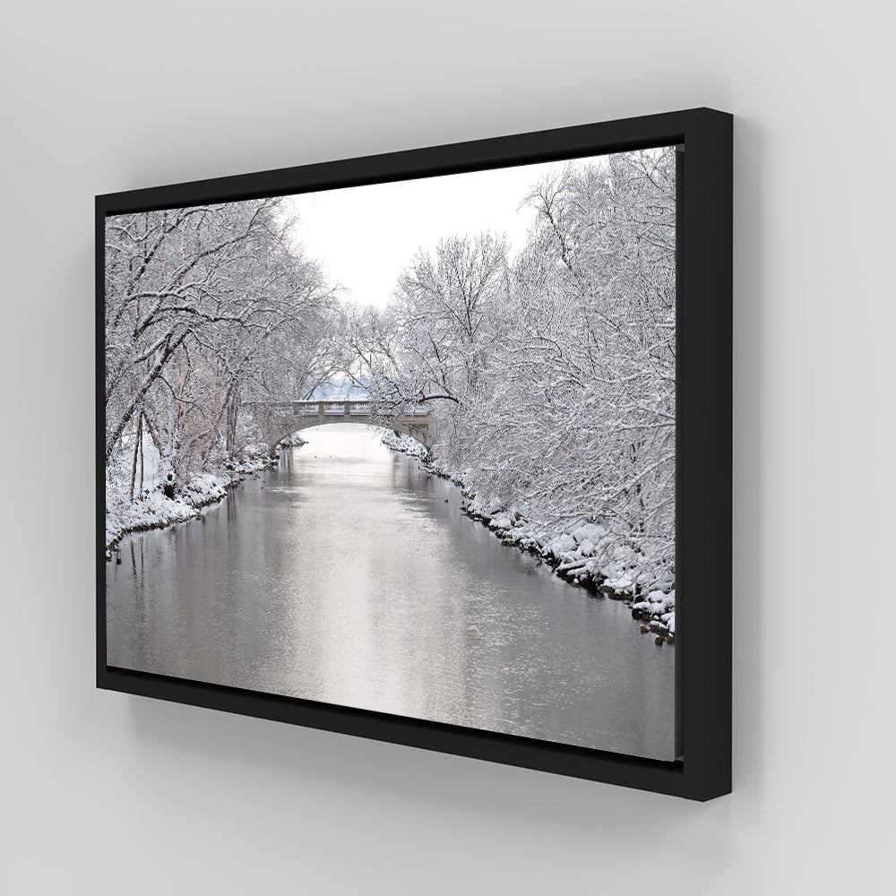 Yahara River In Madison Winter Wall Art