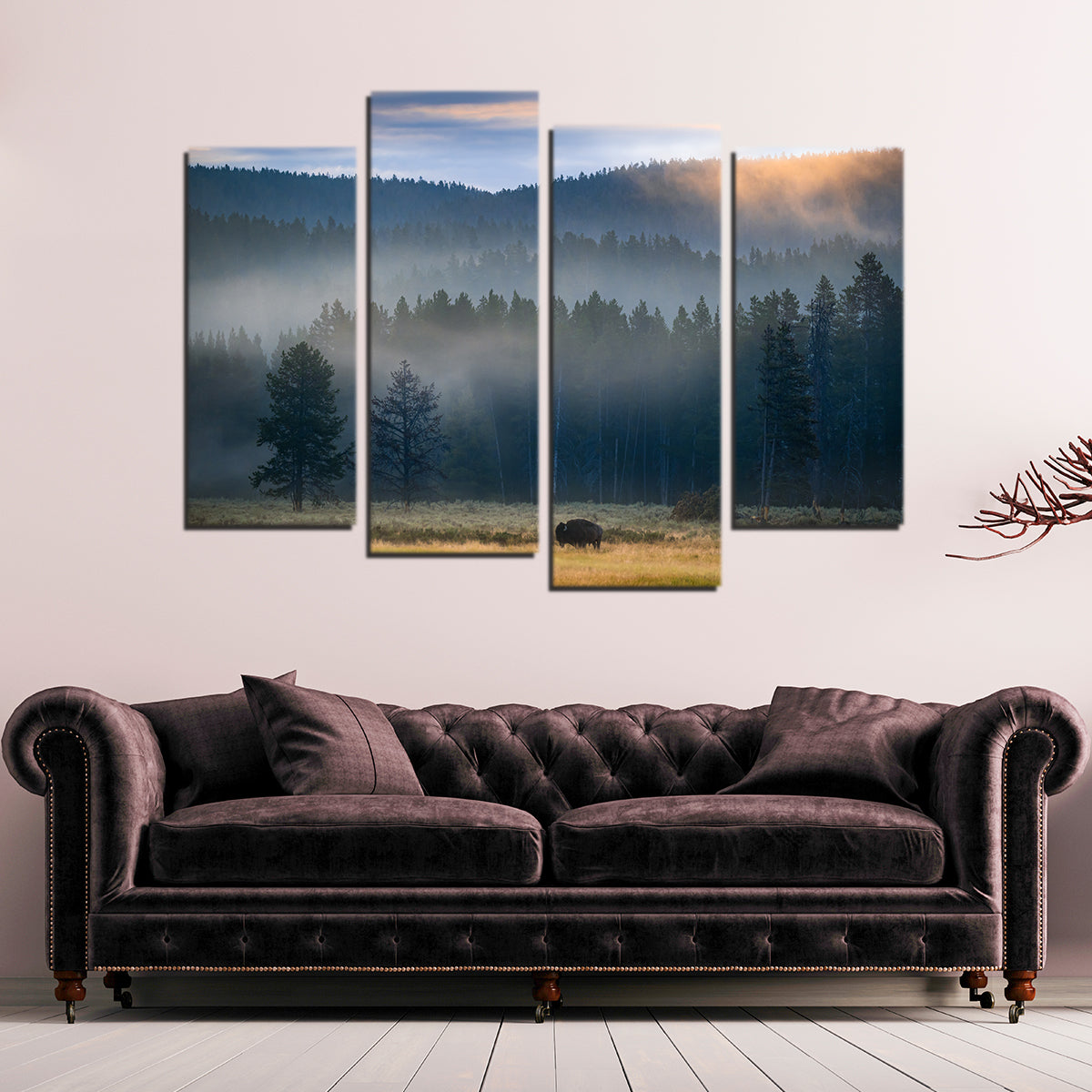 Yellowstone at Dawn Wall Art