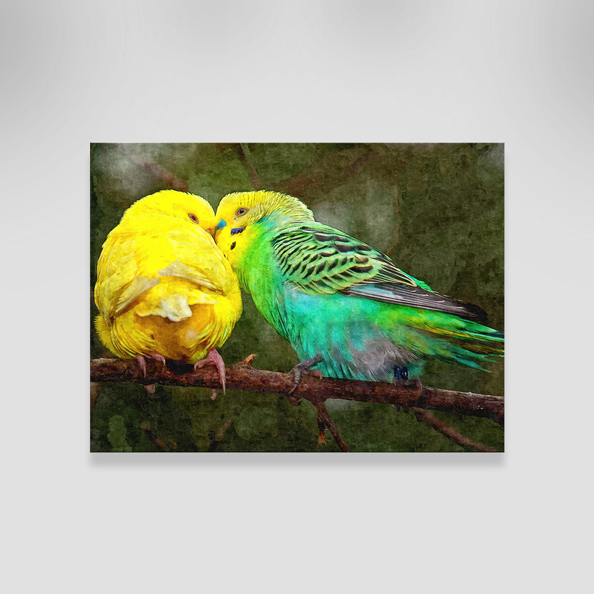Budgie Snuggles Wall Art