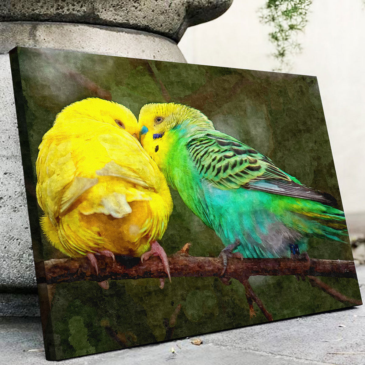 Budgie Snuggles Wall Art