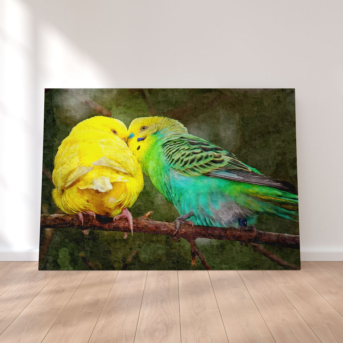 Budgie Snuggles Wall Art