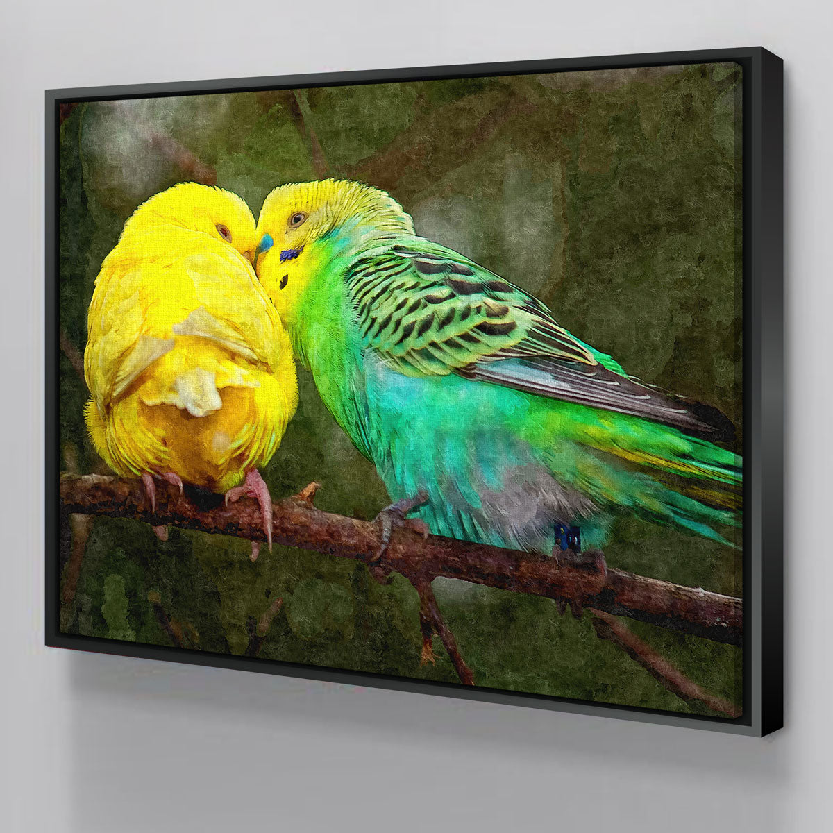 Budgie Snuggles Wall Art