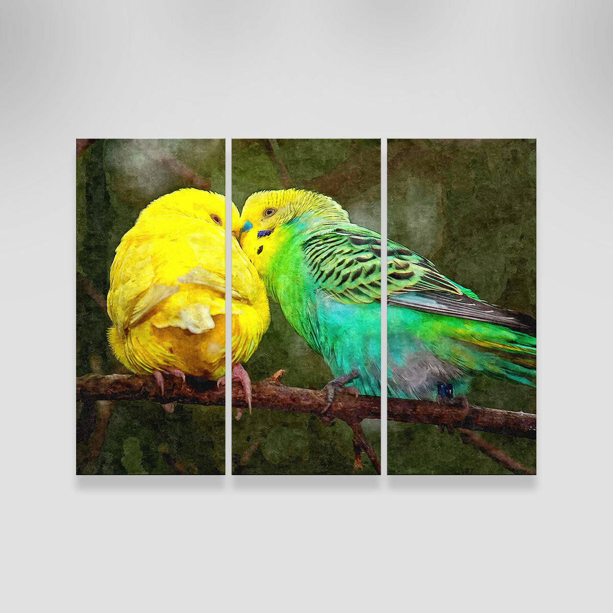 Budgie Snuggles Wall Art
