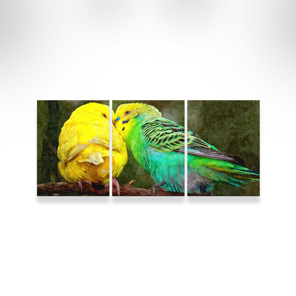Budgie Snuggles Wall Art