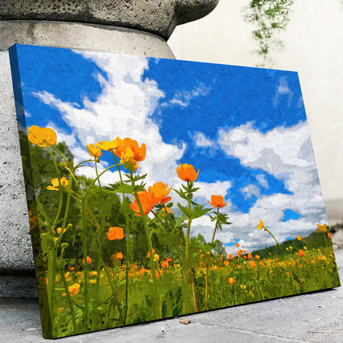 California Poppies Under The Blue Skies Wall Art