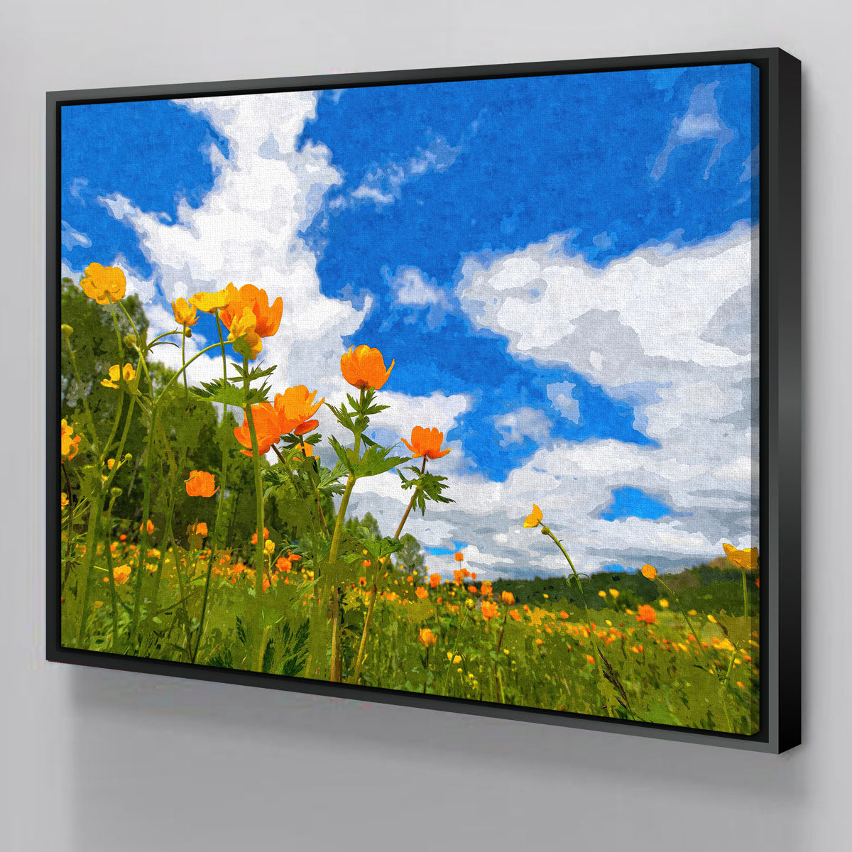 California Poppies Under The Blue Skies Wall Art