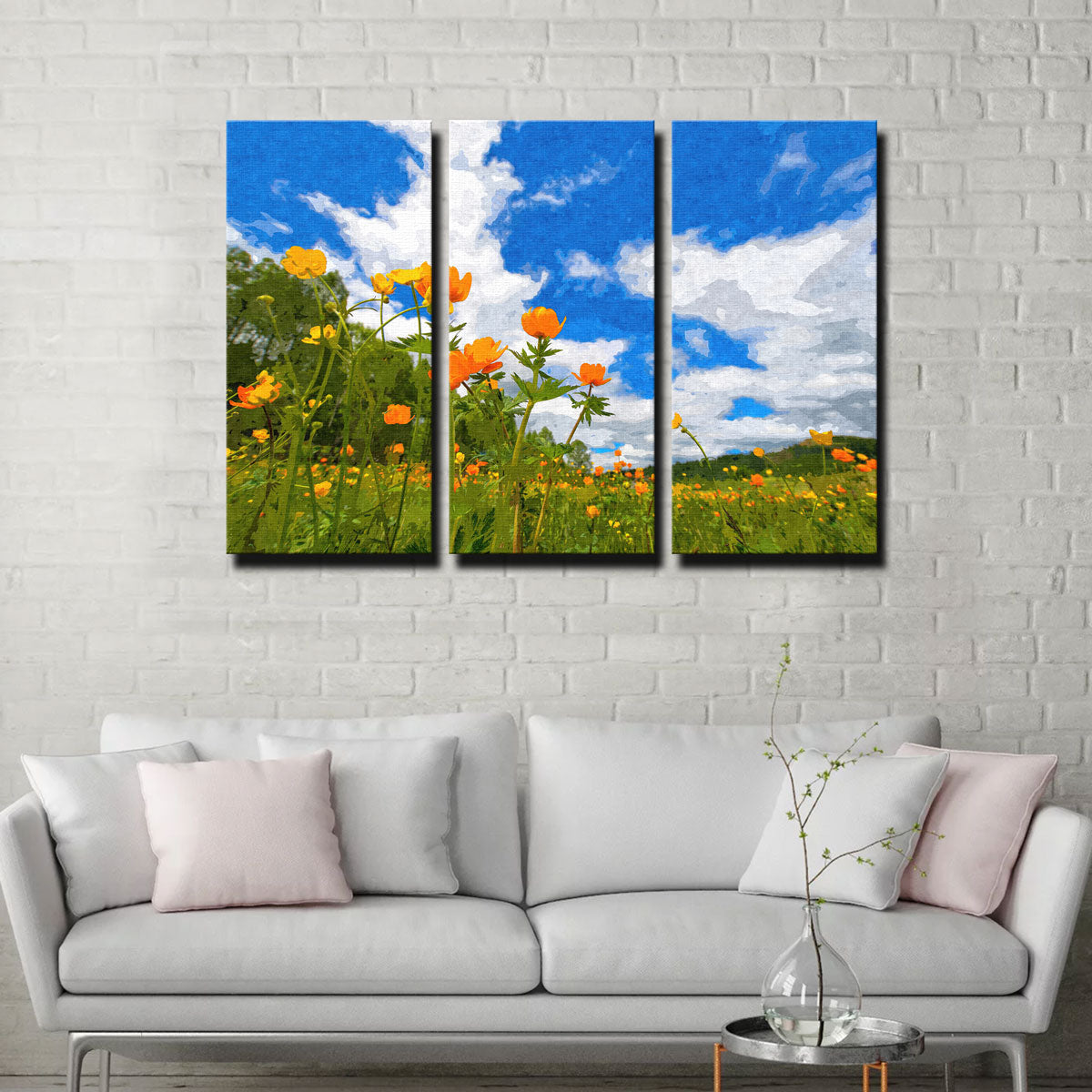 California Poppies Under The Blue Skies Wall Art
