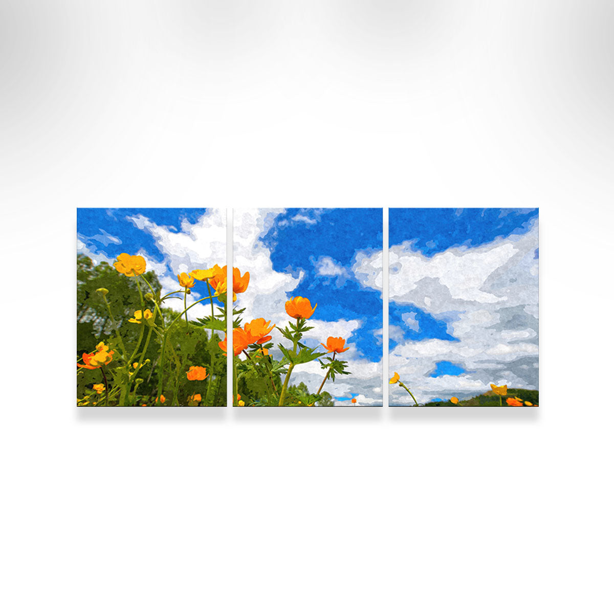 California Poppies Under The Blue Skies Wall Art