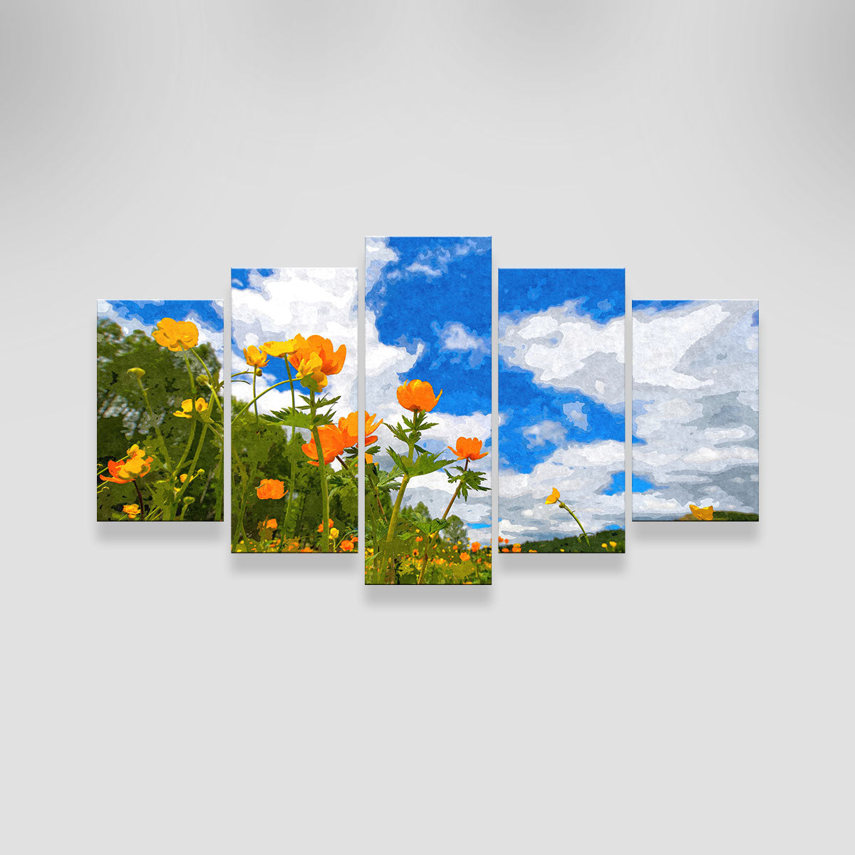 California Poppies Under The Blue Skies Wall Art