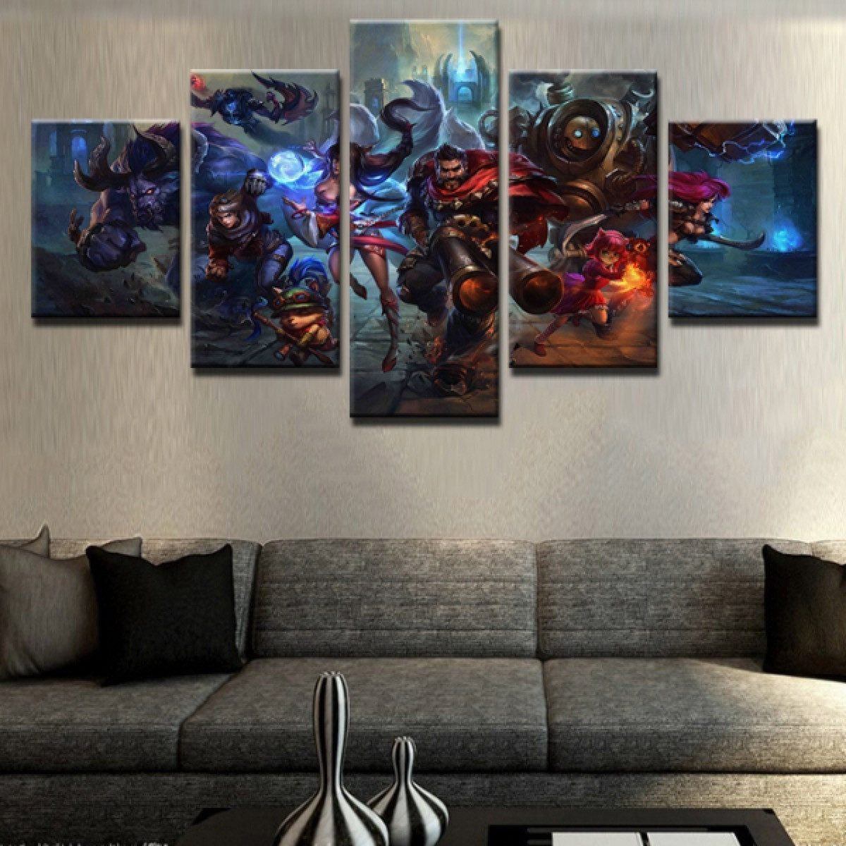 Canvas - League Of Legends 5 Piece Canvas