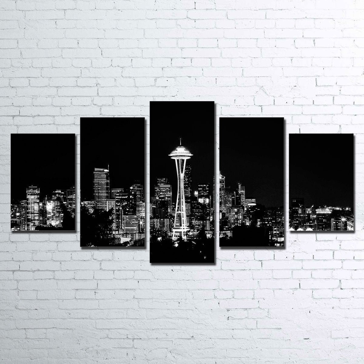 Canvas - Seattle Skyline 5 Piece Canvas Set