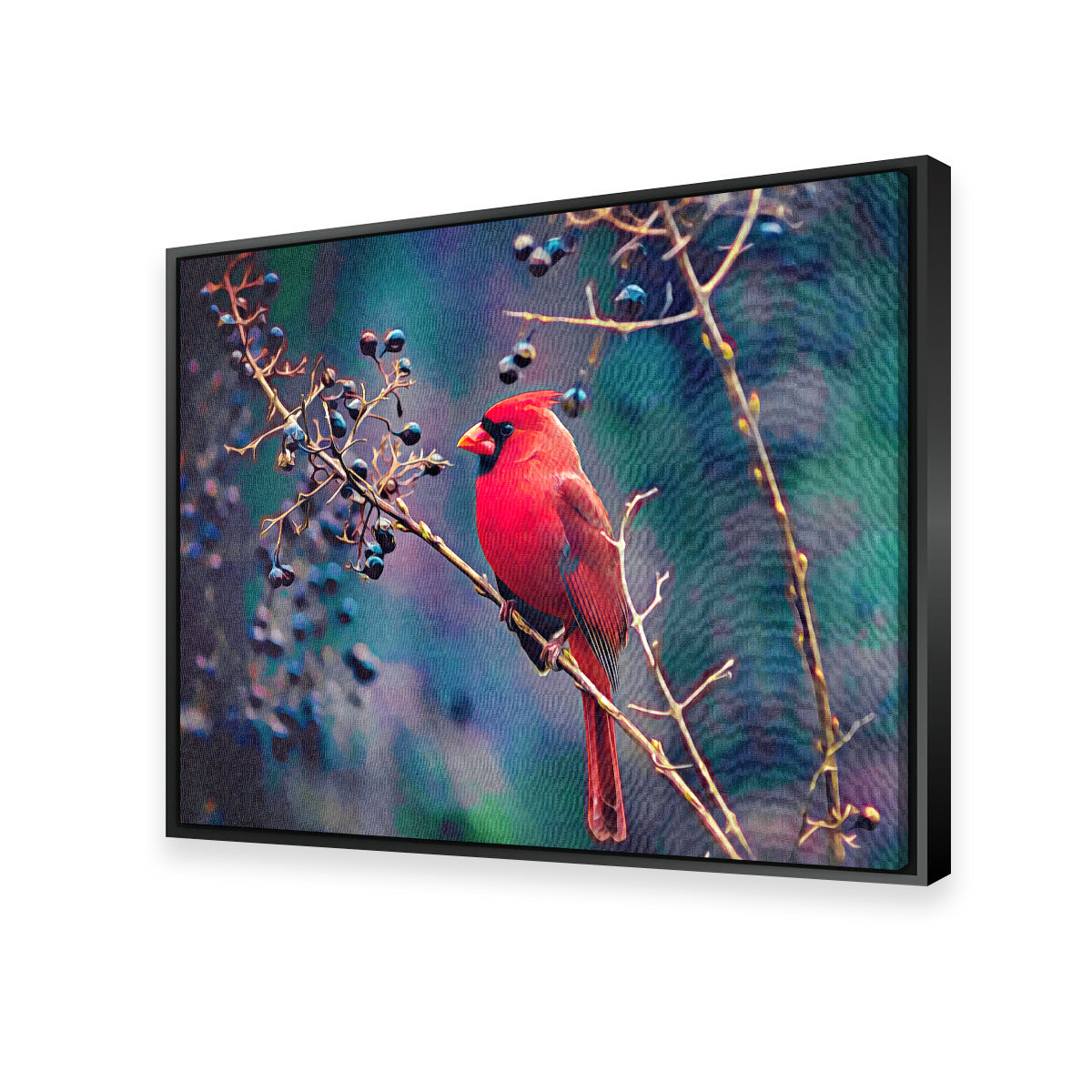 Cardinal and Berries Wall Art