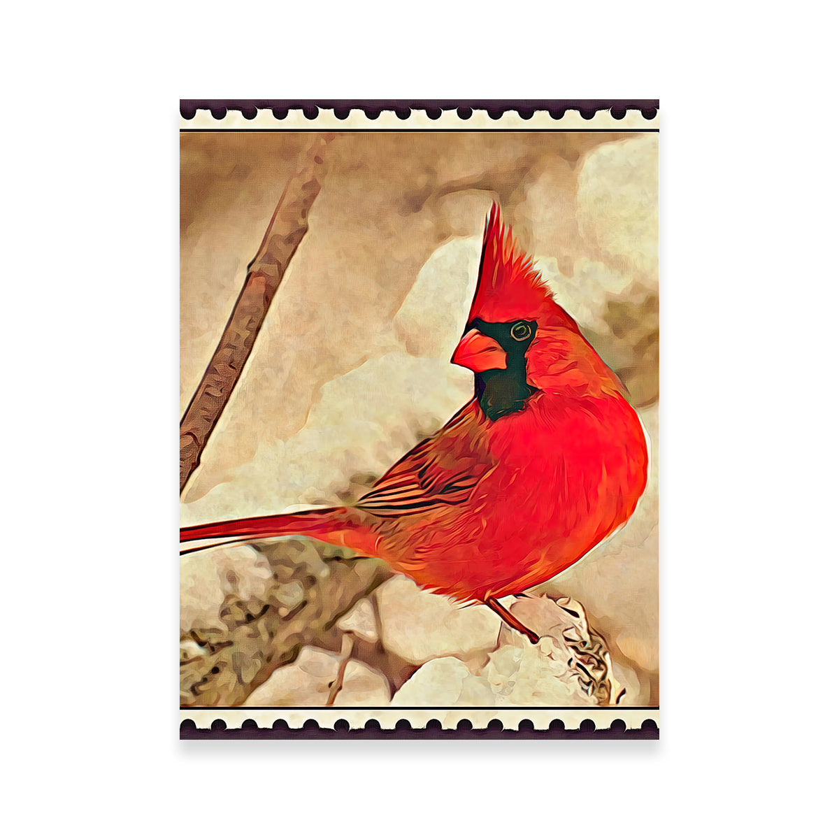 Cardinal Postage Stamp