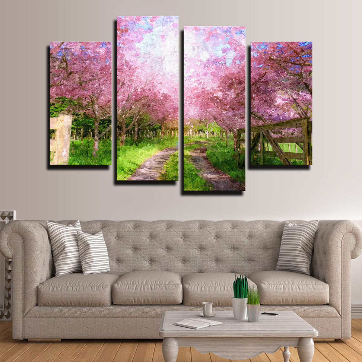 Cherry Blossom Lane Wall Art