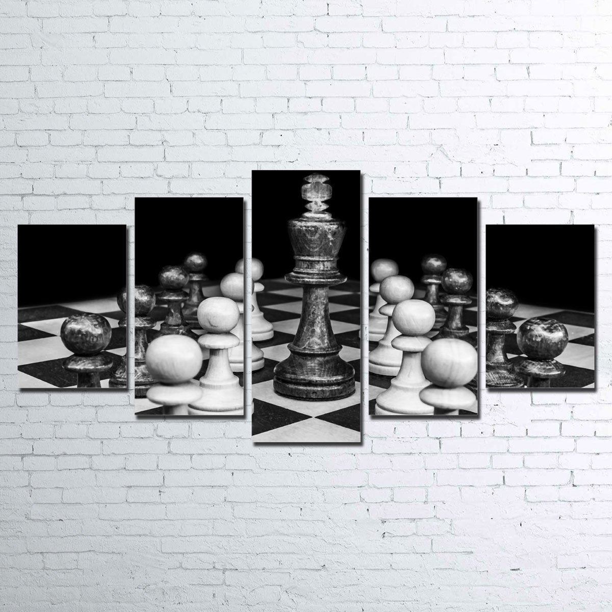 Chess 5 Piece Canvas Set