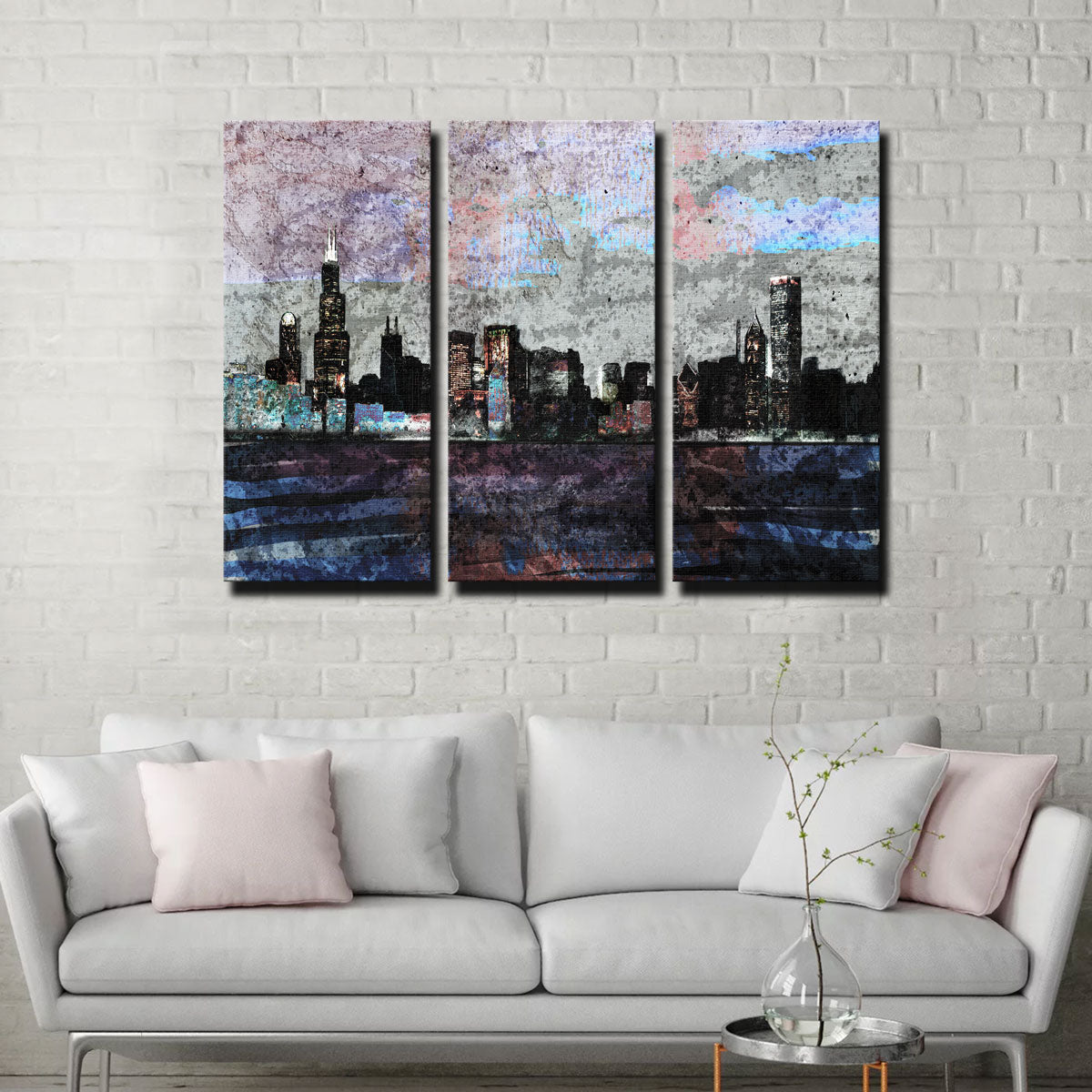 Dusk Chicago Skyline Wall Art