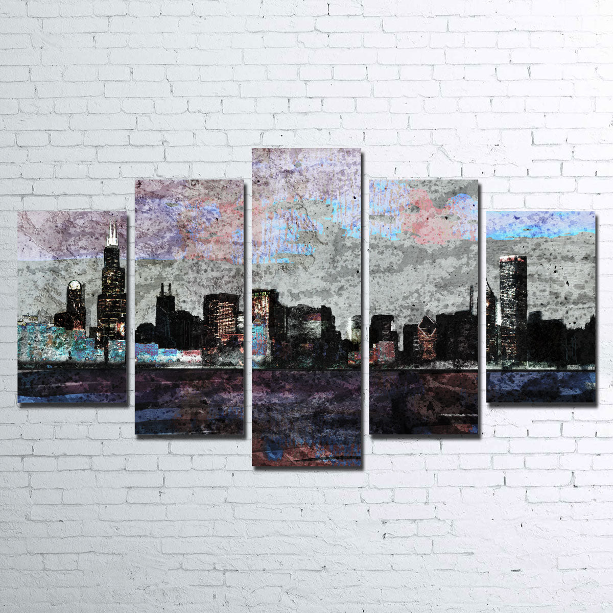 Dusk Chicago Skyline Wall Art