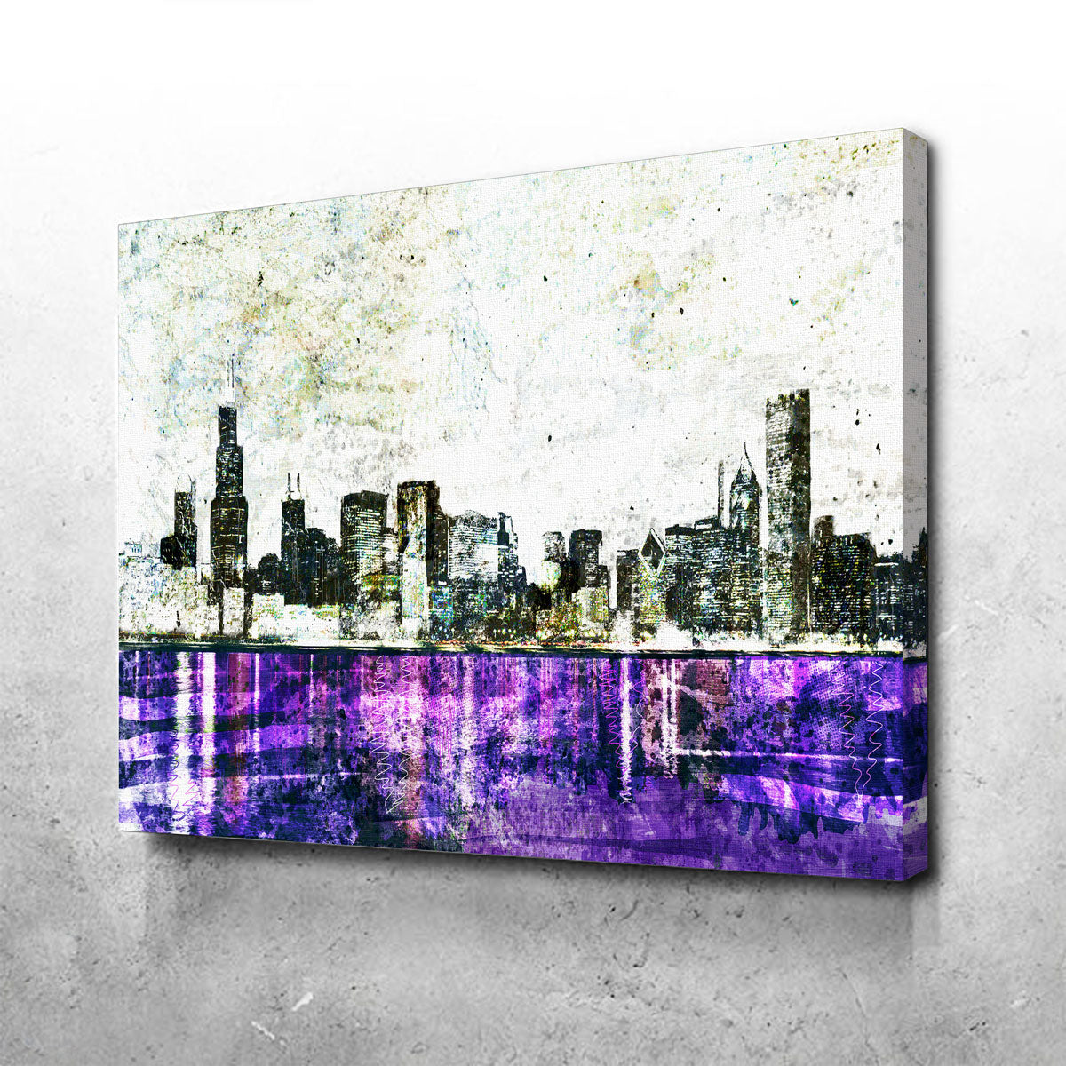 Whiteout Chicago Skyline Wall Art
