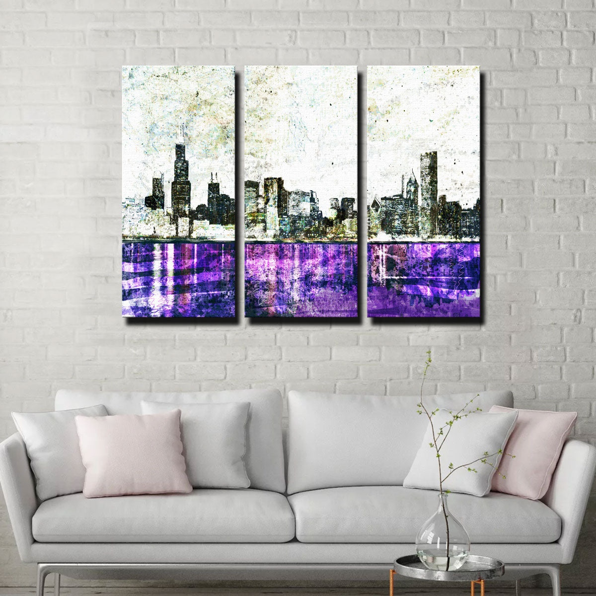 Whiteout Chicago Skyline Wall Art