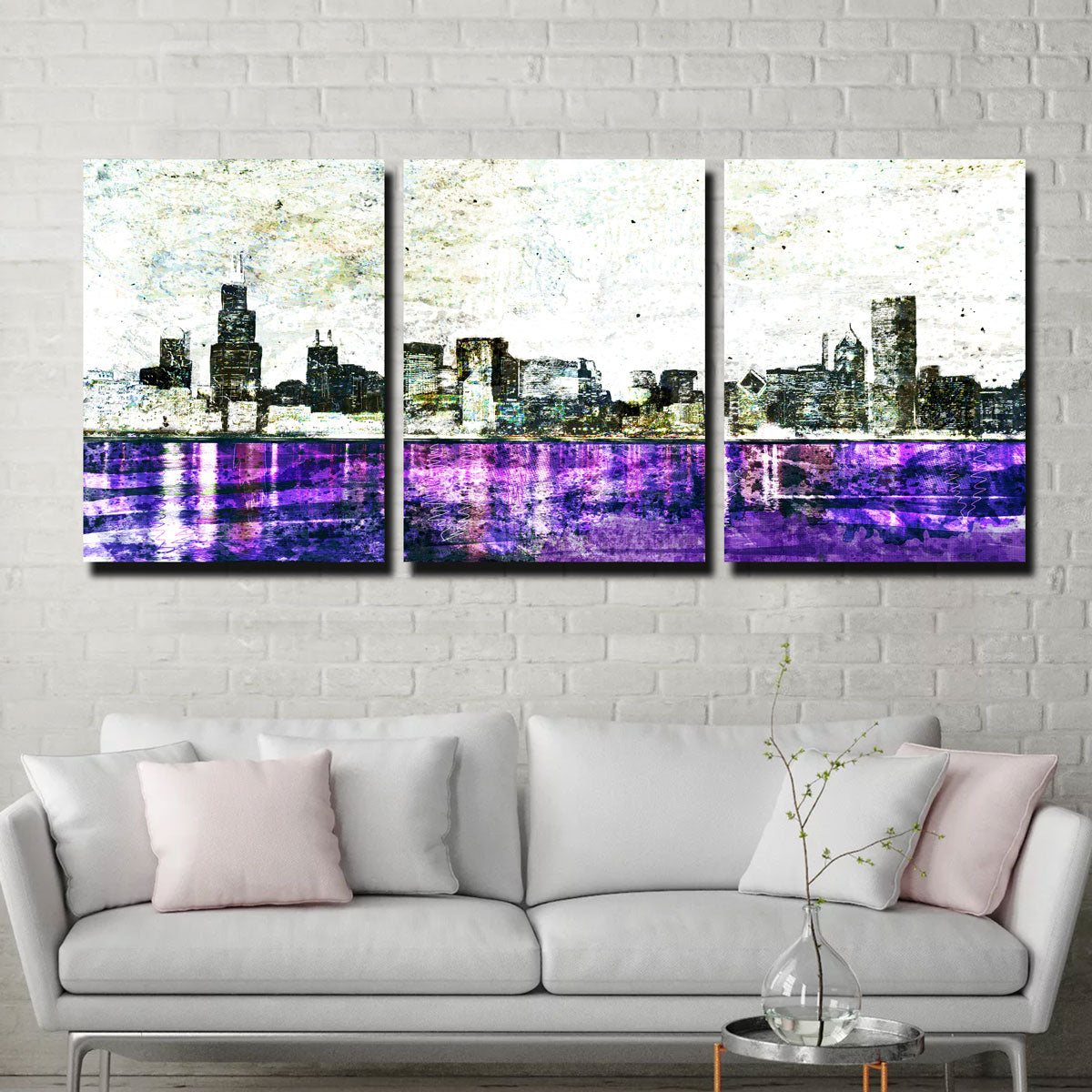 Whiteout Chicago Skyline Wall Art