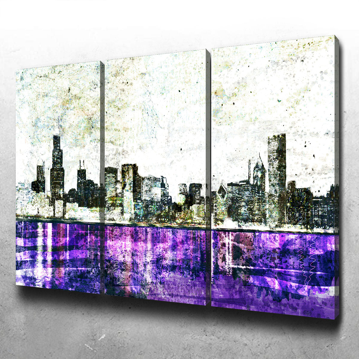 Whiteout Chicago Skyline Wall Art