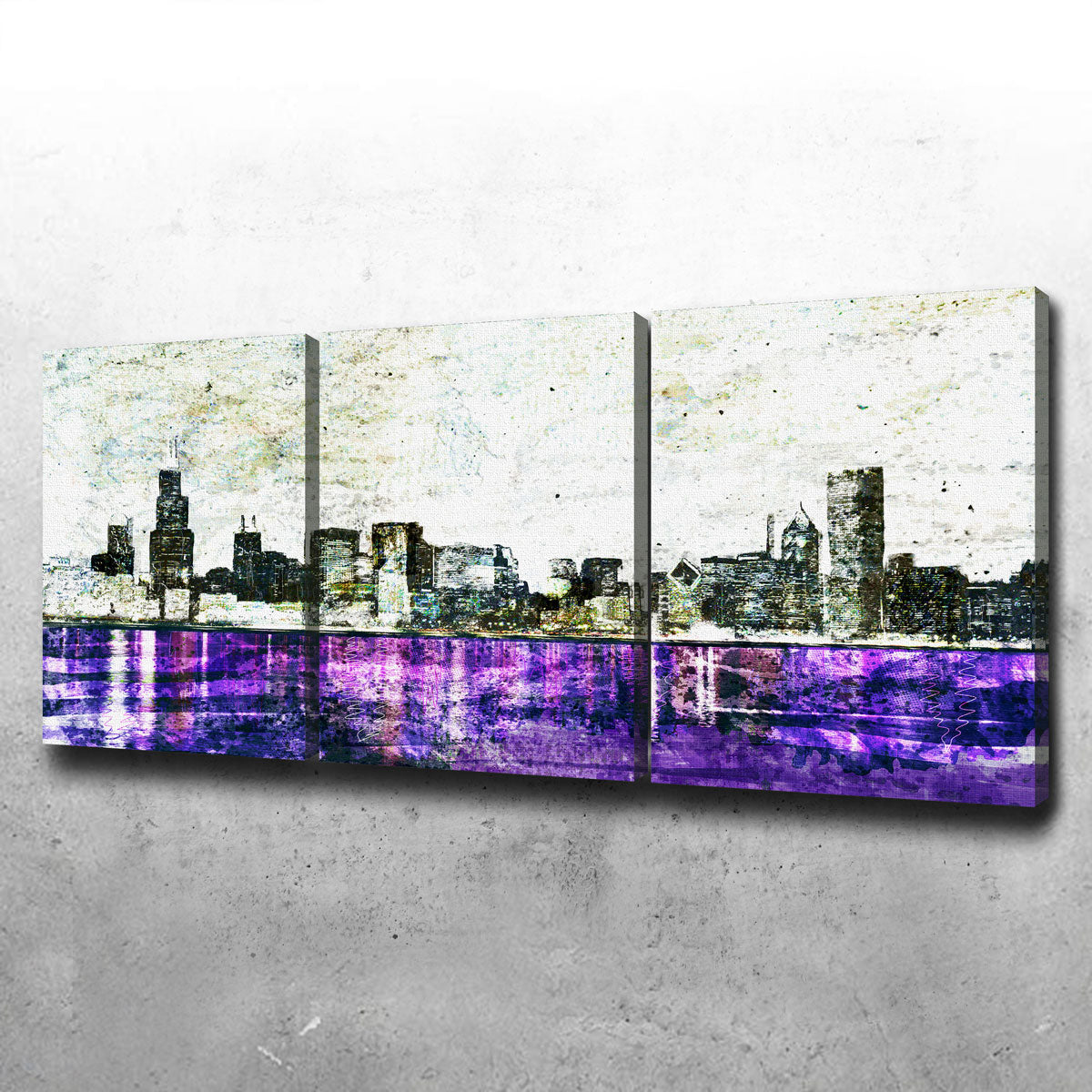 Whiteout Chicago Skyline Wall Art