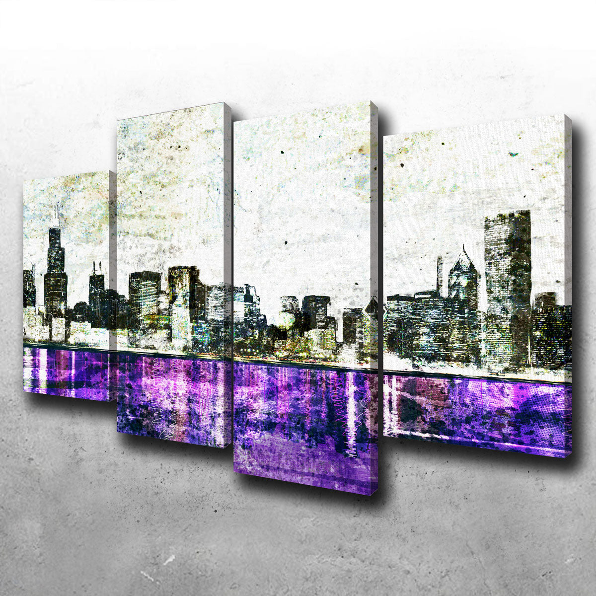 Whiteout Chicago Skyline Wall Art
