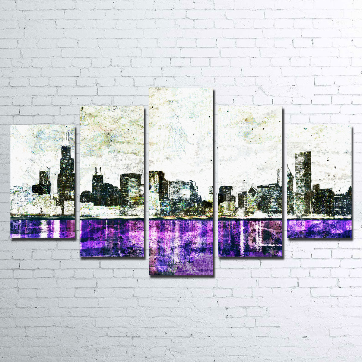 Whiteout Chicago Skyline Wall Art