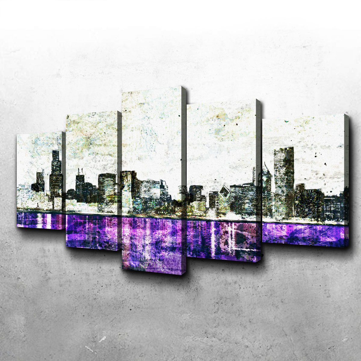 Whiteout Chicago Skyline Wall Art